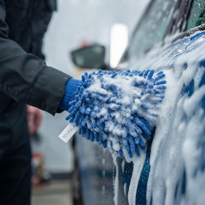 Microfibre Chenille Car Wash Mitt (Double Side)