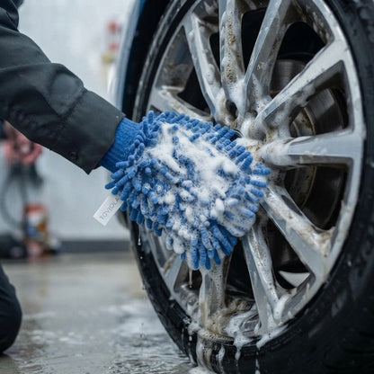 Microfibre Chenille Car Wash Mitt (Double Side)
