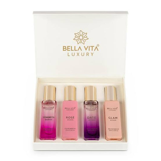 BELLA VITA LUXURY perfume Gift set | 4x20ml |Gifts For Women