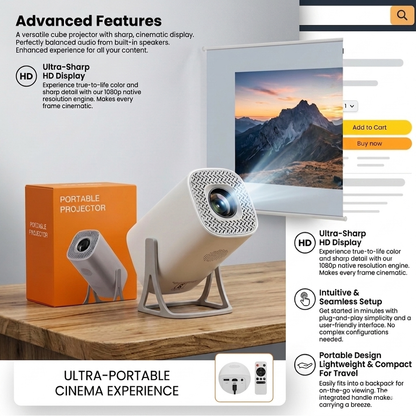 Projector Portable | FHD | UHD | smart wireless projection