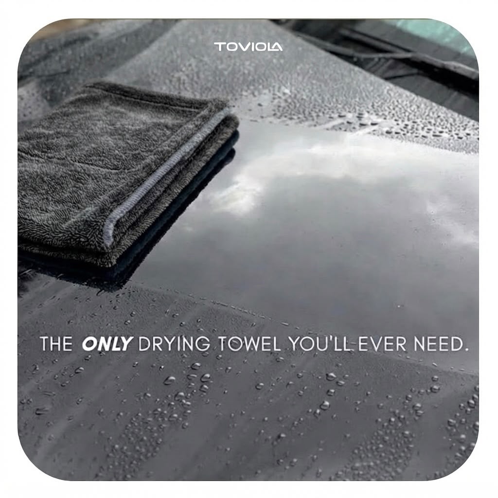 Microfiber Vehicle Drying Cloth |1200GSM | 40x40 | Twisted Loop