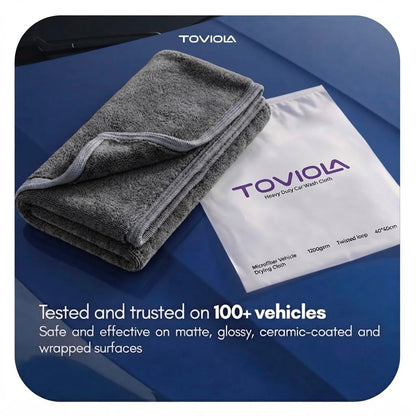 Microfiber Vehicle Drying Cloth |1200GSM | 40x40 | Twisted Loop