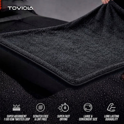 TOVIOLA Complete Foam Wash & Shine Combo – 2L Foam Sprayer+Car Shampoo+40x40 1200 GSM Drying Cloth