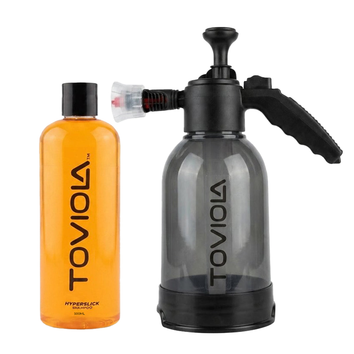 High Foam Car Wash Shampoo 500 ml + 2L Pressure Foam Sprayer Combo