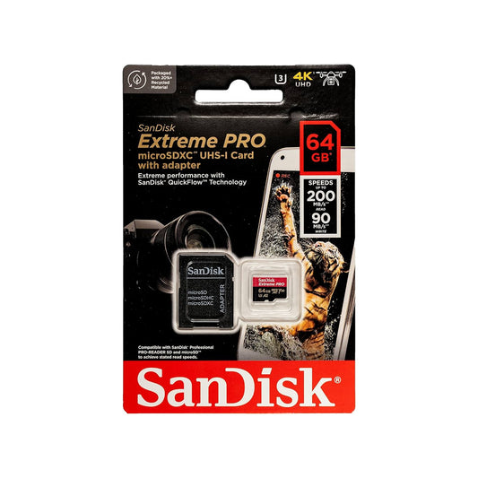 SanDisk Extream PRO microSDXC | 64GB | 4K | Drone sd card