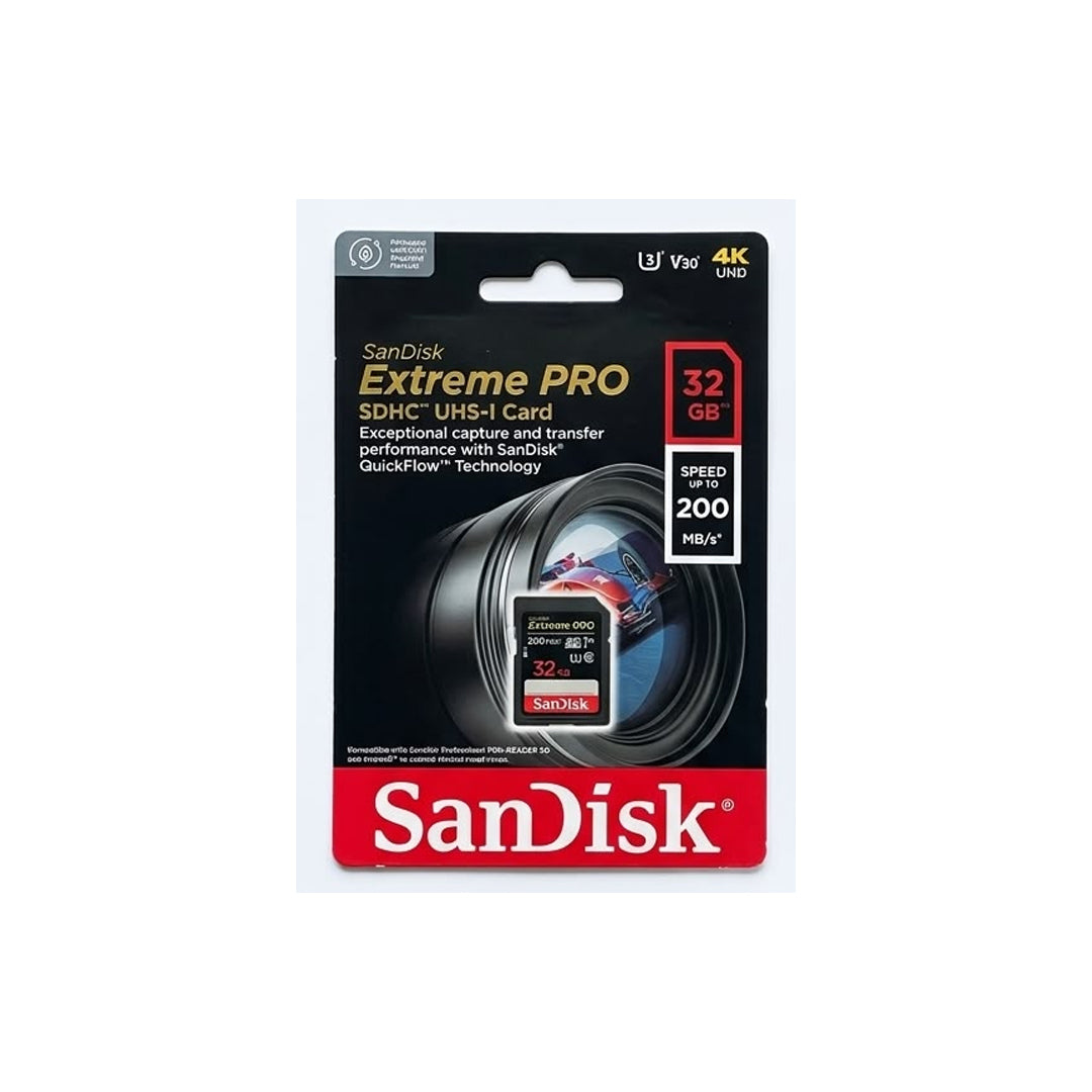 Sandisk Extream Pro 32GB Sd Card | 200mb/s